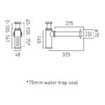 Vado Axbridge Chrome Bottle Trap