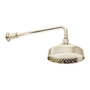 Vado Axbridge Nickel 200mm Shower Head & Arm