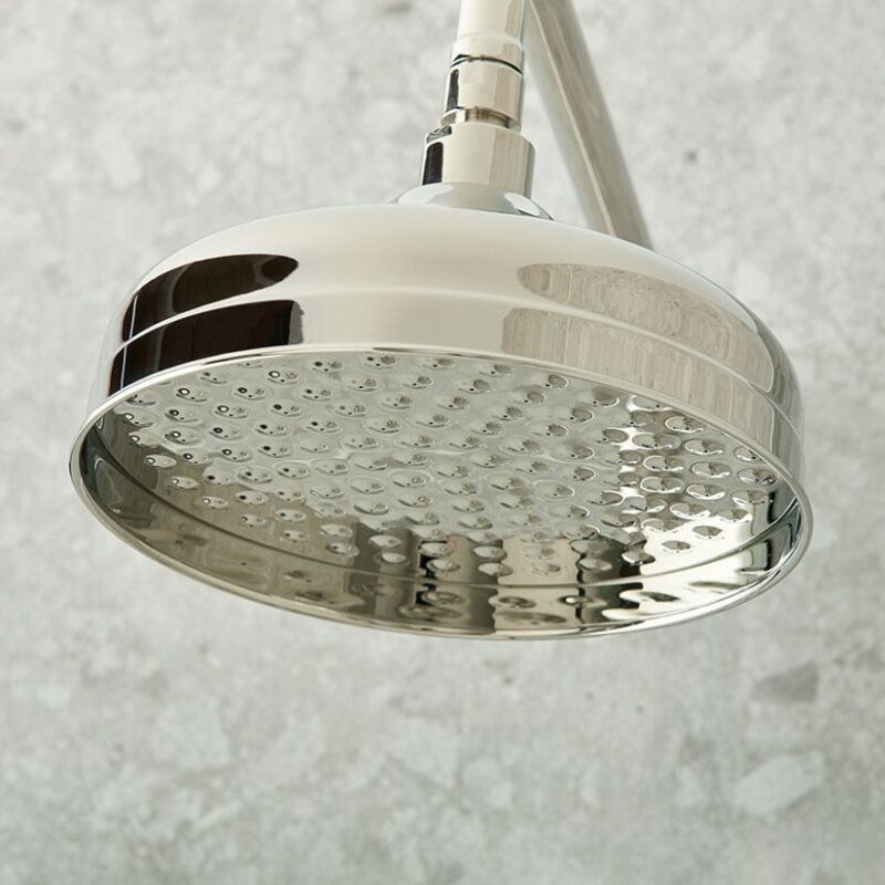 Vado Axbridge Nickel 200mm Shower Head & Arm