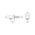Vado Axbridge Nickel Wall Outlet