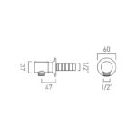 Vado Axbridge Chrome Wall Outlet