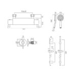 Vado Celsius Exposed Thermostatic Shower Set