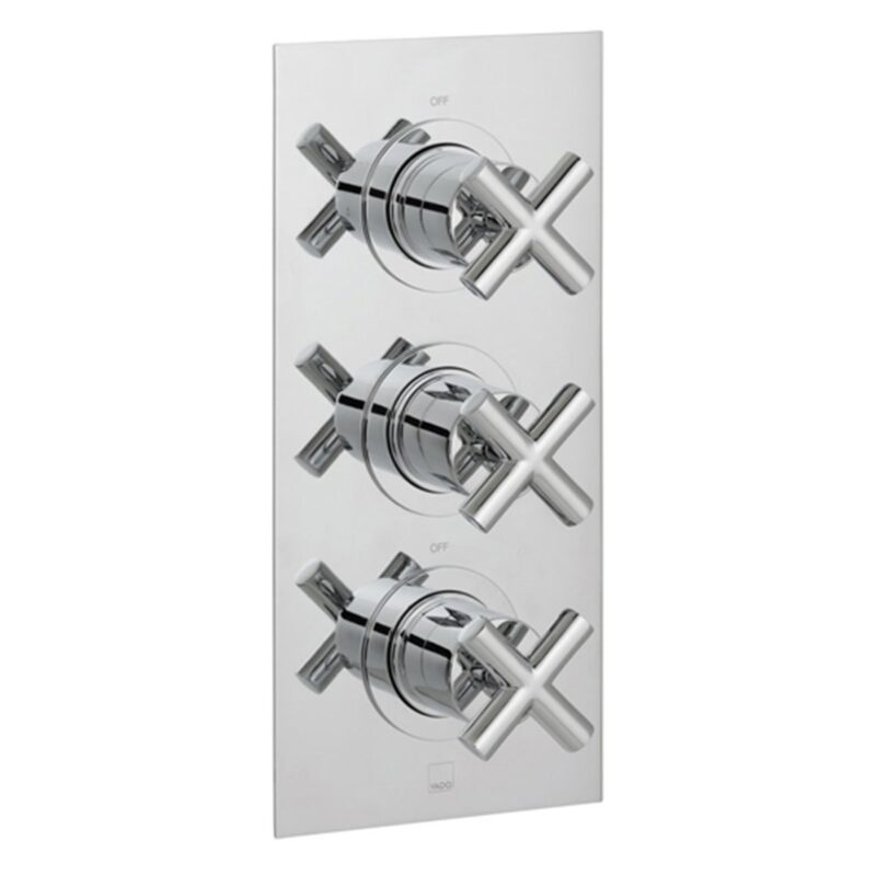 Vado Elements 2 Outlet 3 Handle Thermostatic Valve Vado Elements 2 Outlet 3 Handle Thermostatic Valve