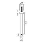Vado Elements Ceiling Mounting Shower Arm 300mm