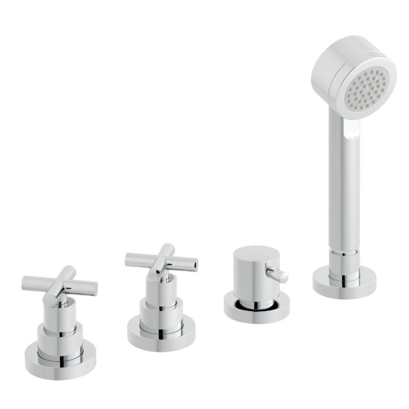 Vado Elements 4 Hole Bath Shower Mixer without Spout Vado Elements 4 Hole Bath Shower Mixer without Spout