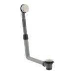 Vado Brushed Nickel Round Clic-Clac Bath Waste & Overflow