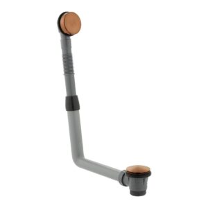 Vado Brushed Bronze Round Clic-Clac Bath Waste & Overflow