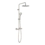 Vado Nebula Brushed Nickel Thermostatic Round Shower Column