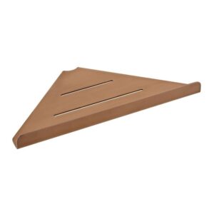 Vado Shama Brushed Bronze Corner Shelf