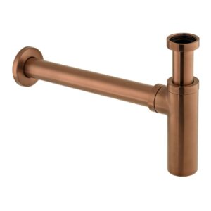 Vado Brushed Bronze Round Bottle Trap