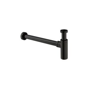Vado Omika Noir Polished Black Round Bottle Trap