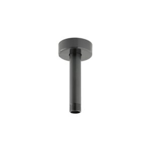 Vado Brushed Black Fixed Ceiling Mounted Shower Arm 100mm