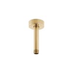 Vado Brushed Gold Fixed Head Ceiling Mounting Arm 100mm