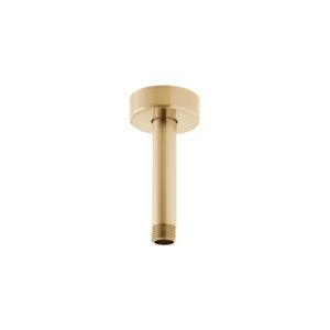 Vado Brushed Gold Fixed Head Ceiling Mounting Arm 100mm