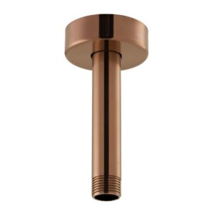 Vado Brushed Bronze Fixed Head Ceiling Mounting Arm 100mm