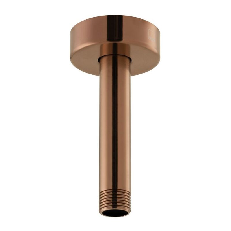 Vado Brushed Bronze Fixed Head Ceiling Mounting Arm 100mm Vado Brushed Bronze Fixed Head Ceiling Mounting Arm 100mm