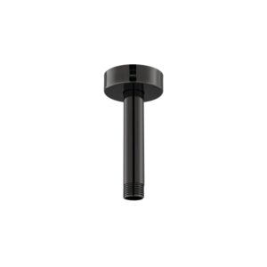 Vado Omika Polished Black Ceiling Shower Arm 100mm