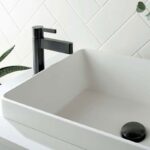Vado Edit Brushed Black Mono Basin Mixer Tap