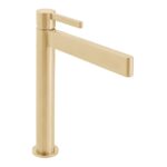Vado Edit Brushed Gold Extended Mono Basin Mixer Tap