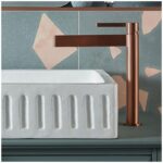 Vado Edit Brushed Bronze Extended Mono Basin Mixer Tap