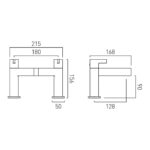 Vado Edit Brushed Nickel Bath Filler Tap
