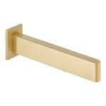 Vado Edit Brushed Gold Wall Mounted Bath Spout