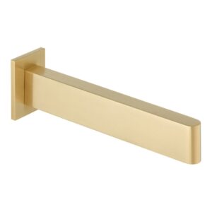 Vado Edit Brushed Gold Wall Mounted Bath Spout