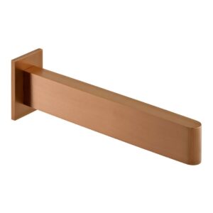 Vado Edit Brushed Bronze Wall Mounted Bath Spout