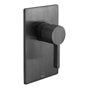 Vado Edit Brushed Black 1 Outlet Single Lever Manual Shower Valve