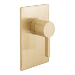 Vado Edit Brushed Gold 1 Outlet Concealed Manual Shower Valve
