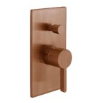 Vado Edit Brushed Bronze 2 Outlet Concealed Single Lever Shower Valve