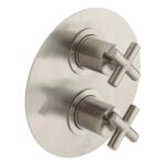 Vado DX Elements Brushed Nickel 2 Outlet 2 Handle Concealed Thermostatic Valve