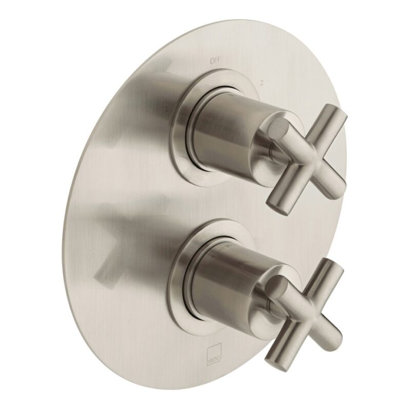 Vado DX Elements Brushed Nickel 2 Outlet 2 Handle Concealed Thermostatic Valve