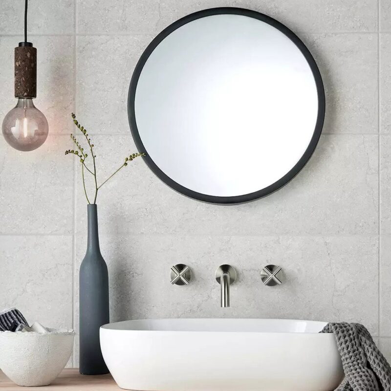 Vado Elements Brushed Nickel Wall Mounted Basin Mixer with 200mm Spout
