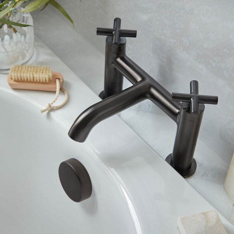 Vado Elements Brushed Black Bath Filler Tap
