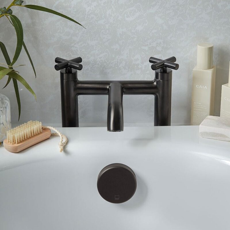 Vado Elements Brushed Black Bath Filler Tap