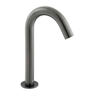 Vado I Tech Brushed Black Infra-Red Deck Mounted Basin Spout