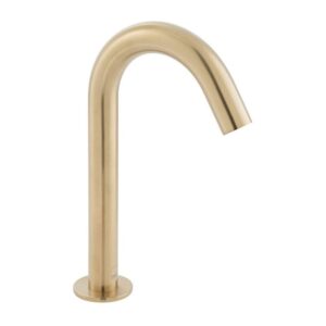 Vado I Tech Brushed Gold Infra-Red Deck Mounted Basin Spout