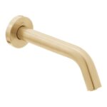 Vado I Tech Brushed Gold Infra-Red Wall Mounted Basin Spout
