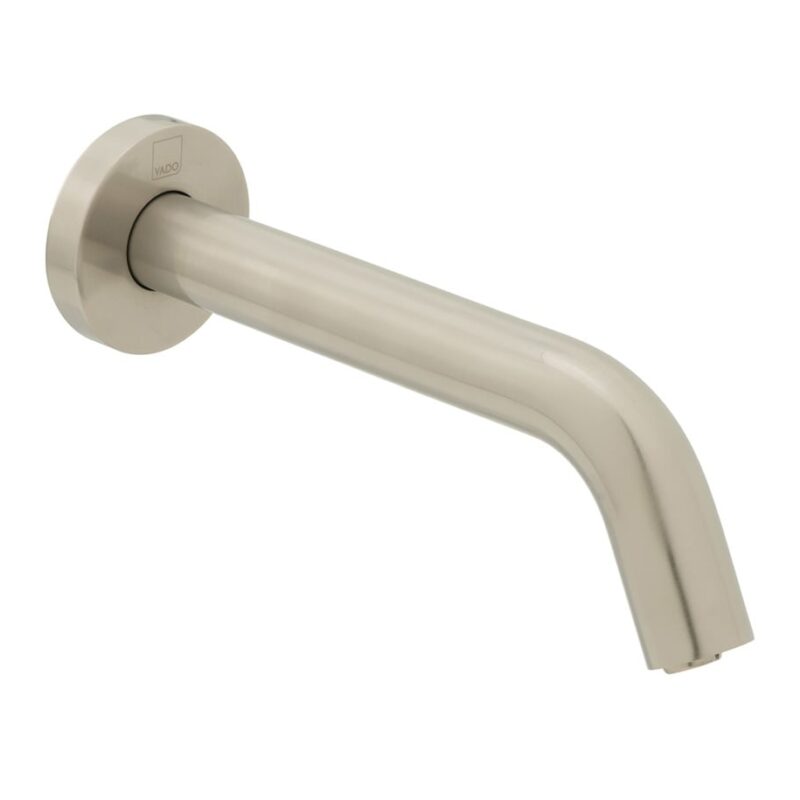 Vado I Tech Brushed Nickel Infra-Red Wall Mounted Basin Spout