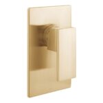 Vado Notion Brushed Gold 1 Outlet Concealed Manual Shower Valve