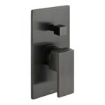 Vado Notion Brushed Black 2 Outlet Concealed Single Lever Shower Valve