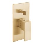 Vado Notion Brushed Gold 2 Outlet Concealed Single Lever Shower Valve