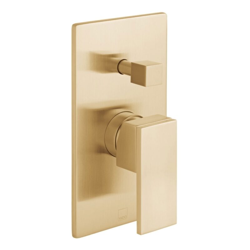 Vado Notion Brushed Gold 2 Outlet Concealed Single Lever Shower Valve Vado Notion Brushed Gold 2 Outlet Concealed Single Lever Shower Valve