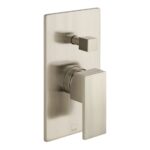 Vado Notion Brushed Nickel 2 Outlet Concealed Single Lever Shower Valve