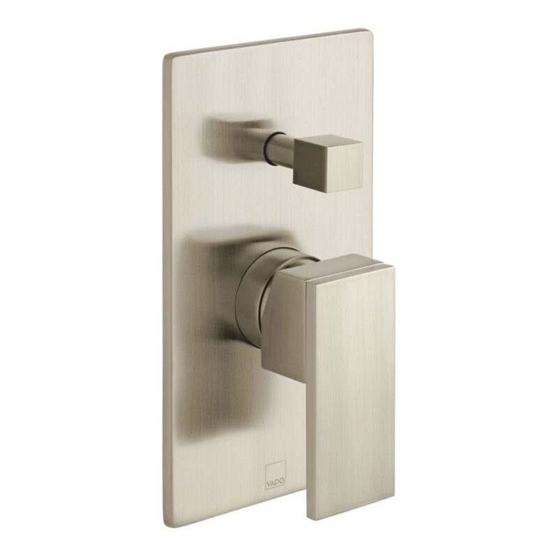 Vado Notion Brushed Nickel 2 Outlet Concealed Single Lever Shower Valve