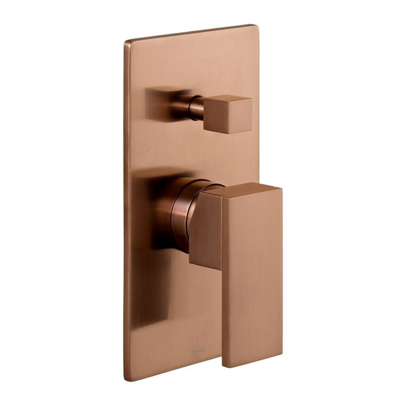Vado Notion Brushed Bronze 2 Outlet Concealed Single Lever Shower Valve