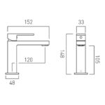 Vado Notion Brushed Black Slimline Mono Basin Mixer Tap
