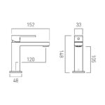 Vado Notion Brushed Bronze Slimline Mono Basin Mixer Tap