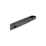 Vado Omika Noir Polished Black Towel Rail 450mm